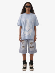 Leopard Print Washed Vintage T-Shirt 