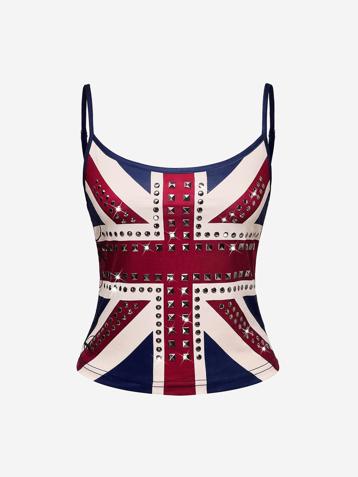 Studded Union Jack Tank Top