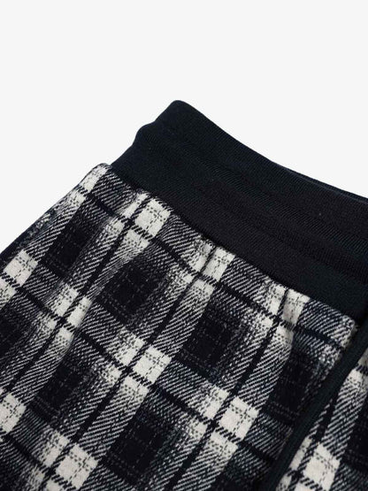 Plaid Wide-Leg Lounge Pants for Cozy Comfort 