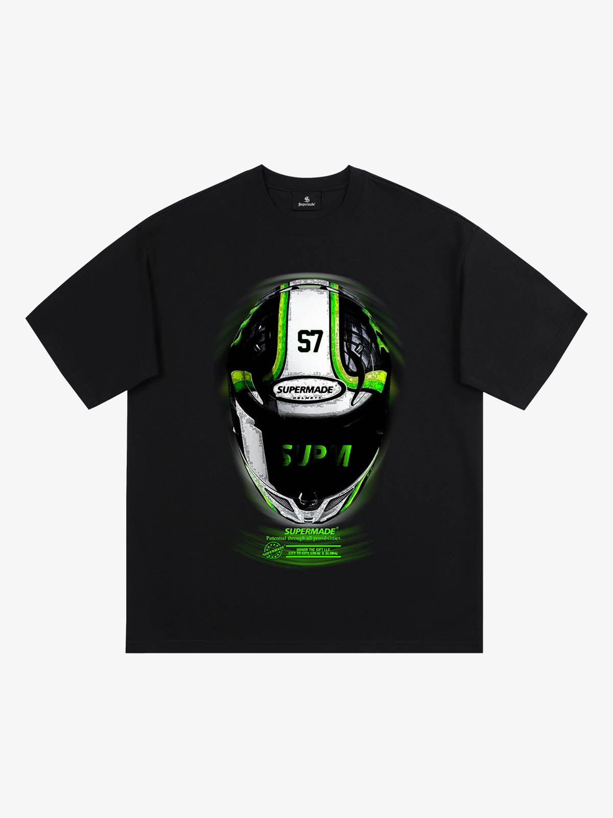 Motorcycle Helmet Graphic T-Shirt 
