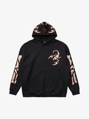 Scorpion Skeleton Graphic Hoodie & Wide-Leg Sweatpants Set