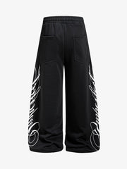 Camo Drawstring Baggy Sweatpants