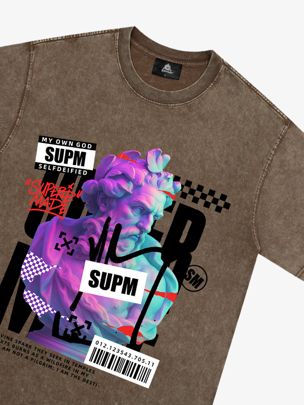 Unique Graphic T-Shirt with Bold Artistic Design for Men 