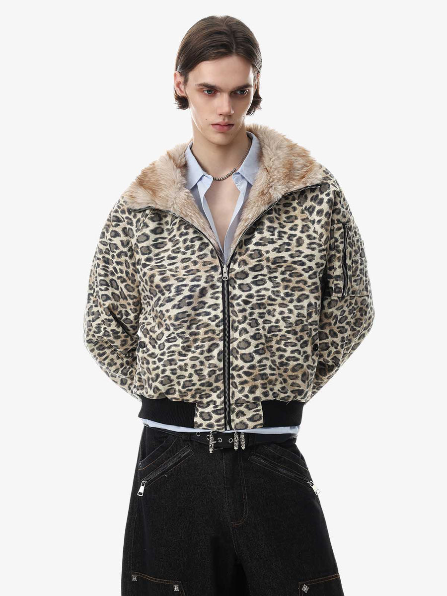 Leopard Reversible Faux-Fur Coat