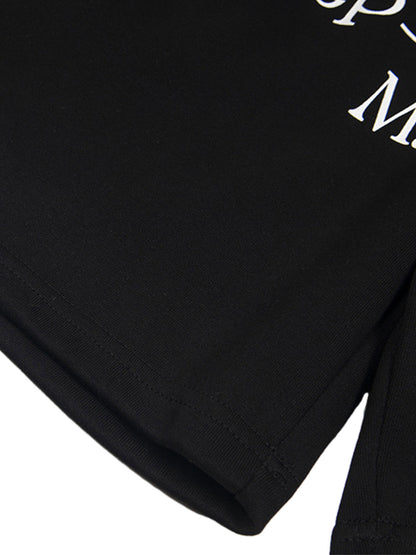 Elastic Letter Double Waist Shorts 
