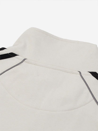 Reflective Stripe Logo Embroidered Tracksuit