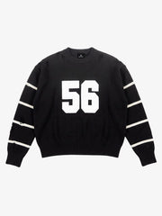 Distressed '23' Appliqué Boxy Fit Sweater