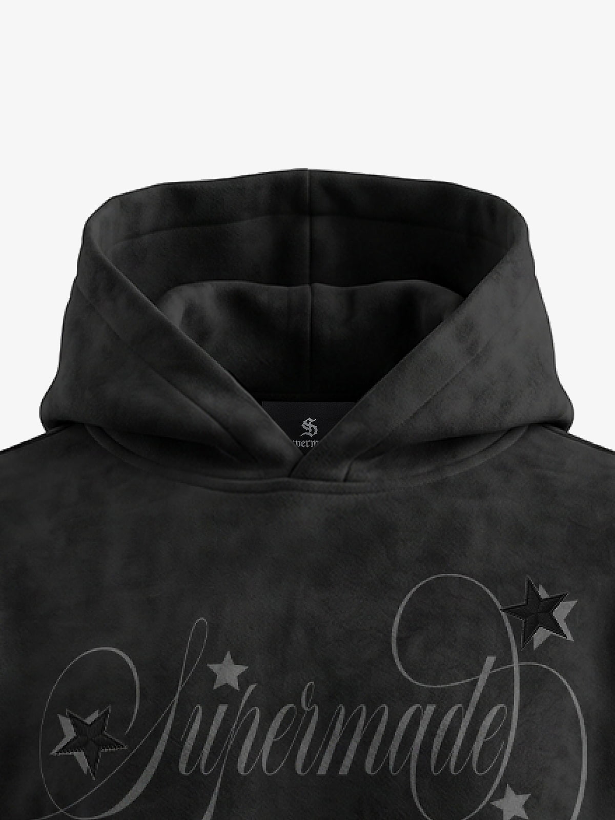 Belt Detail Suede Hoodie