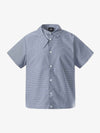 Irregular Plaid Collar Button Shirt