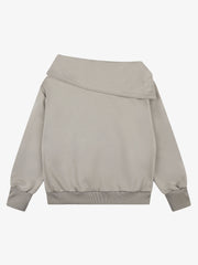 Sweatshirt mit gekreuztem Flügel-Grafik und Strasssteinen