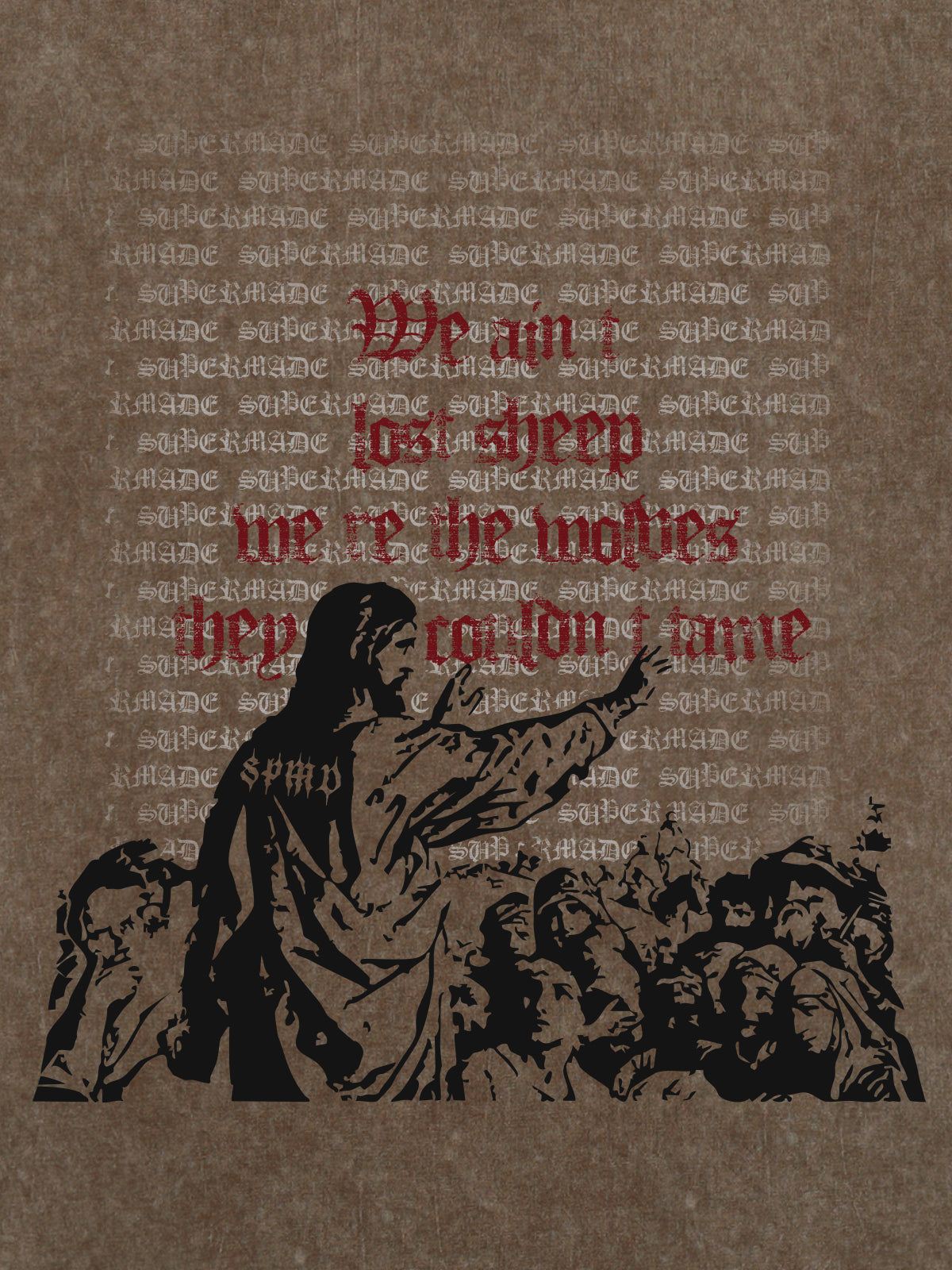 Bold Graphic Slogan T-Shirt 