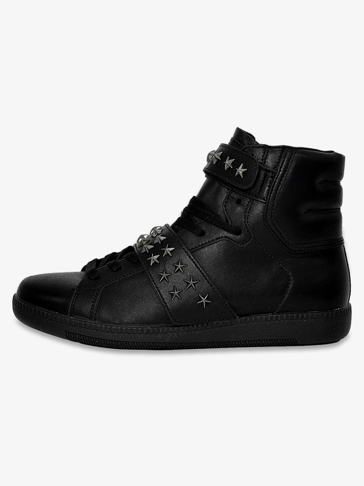 Star Studded Metal High-Top Sneakers