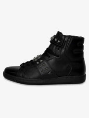 Star Studded Metal High-Top Sneakers