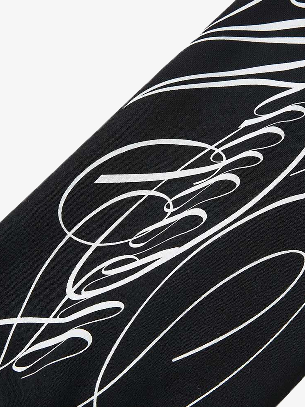 Fur-Trim Sleeve Graphic Zip Hoodie