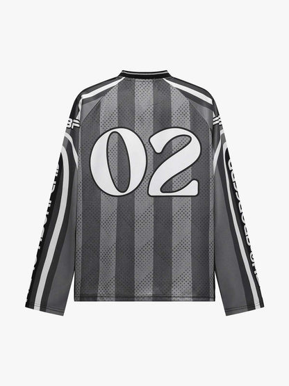 Stylish Long Sleeve Graphic Jersey for Active Wear 