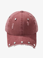 Distressed Rivet Detail Cap