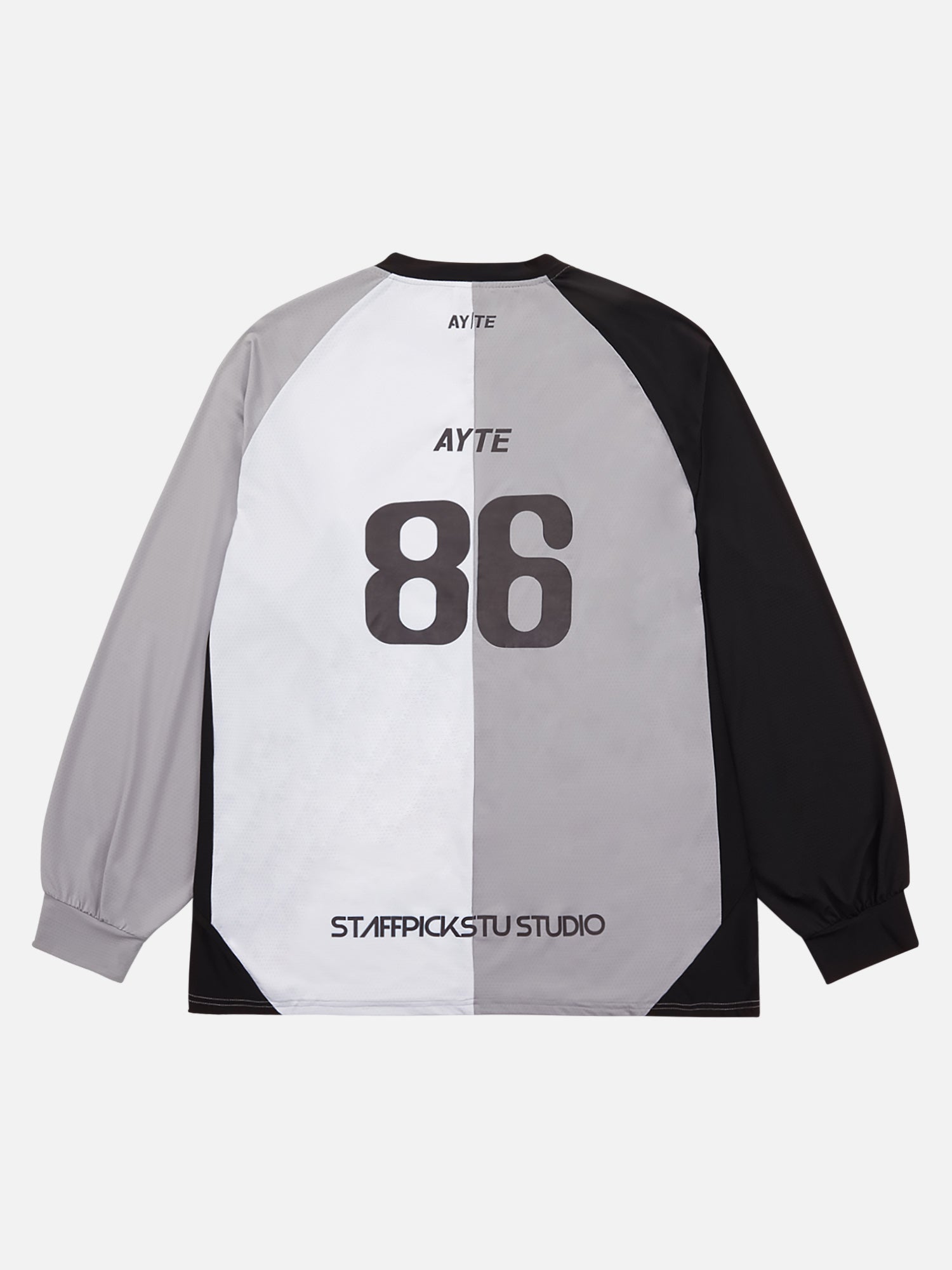 Thesupermade Patchwork Contrasting Color Functional Quick-drying Long-sleeved T-shirt
