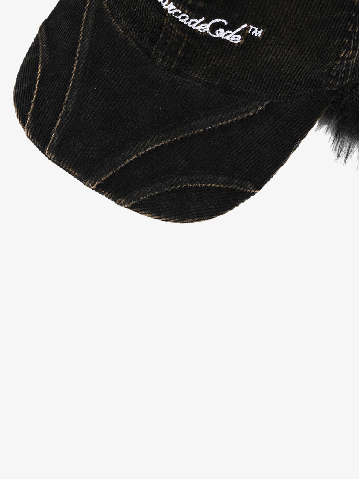 Street-style Retro Distressed Corduroy Duckbill Cap