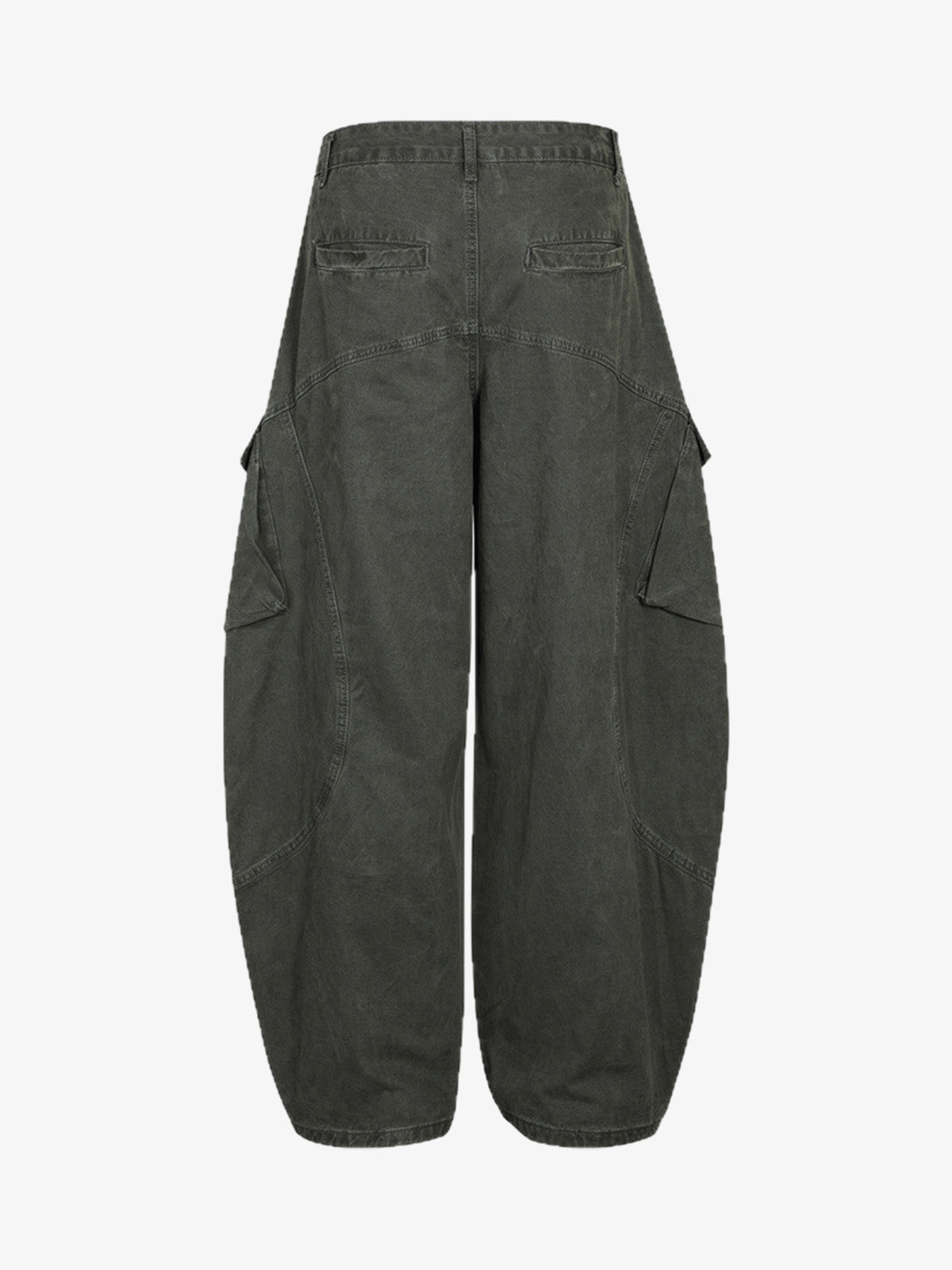 Wide-Leg Cargo Pants with Unique Pocket Design for Casual Style 