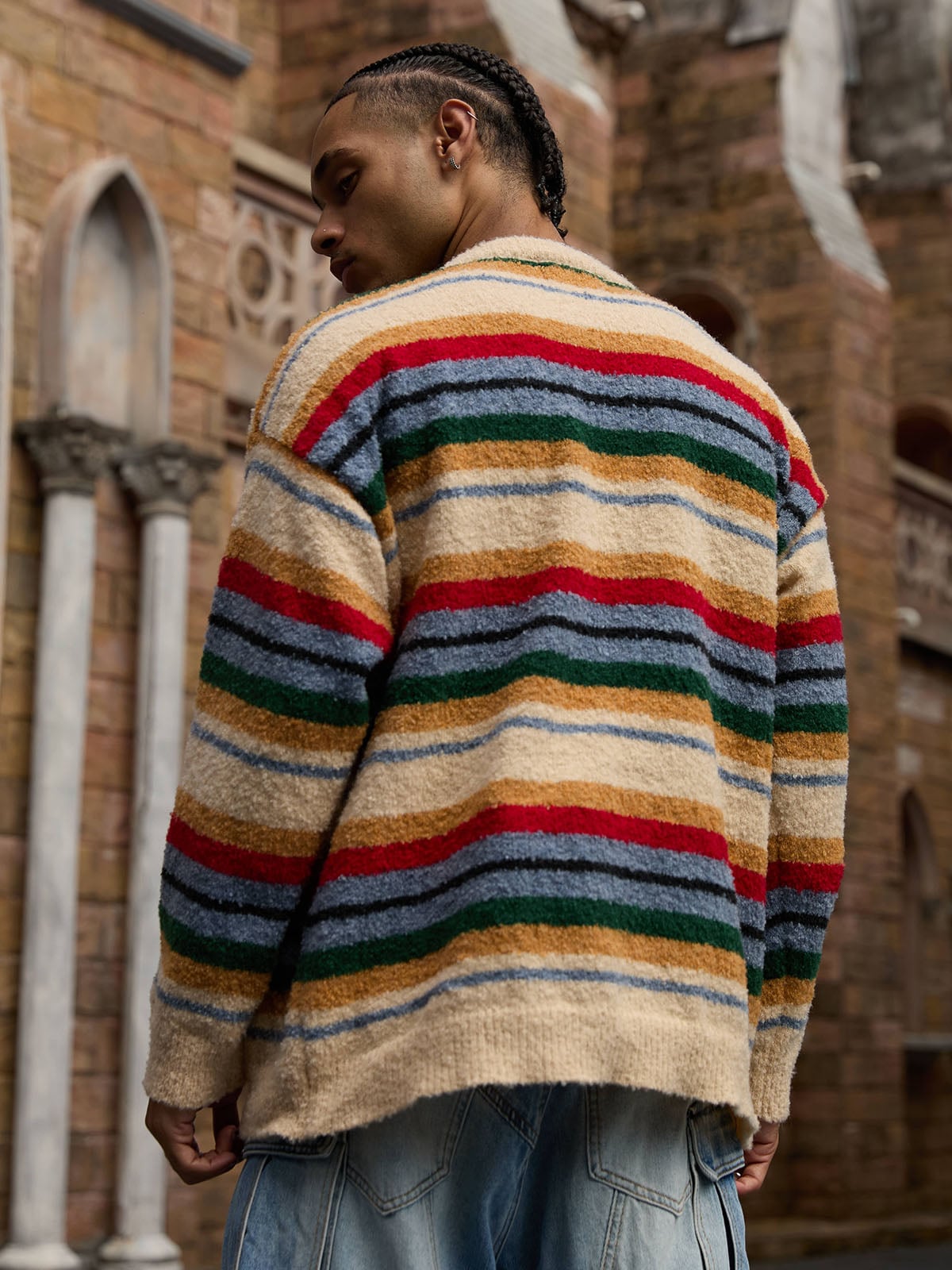 Thesupermade Vintage Striped Sweater - 2344