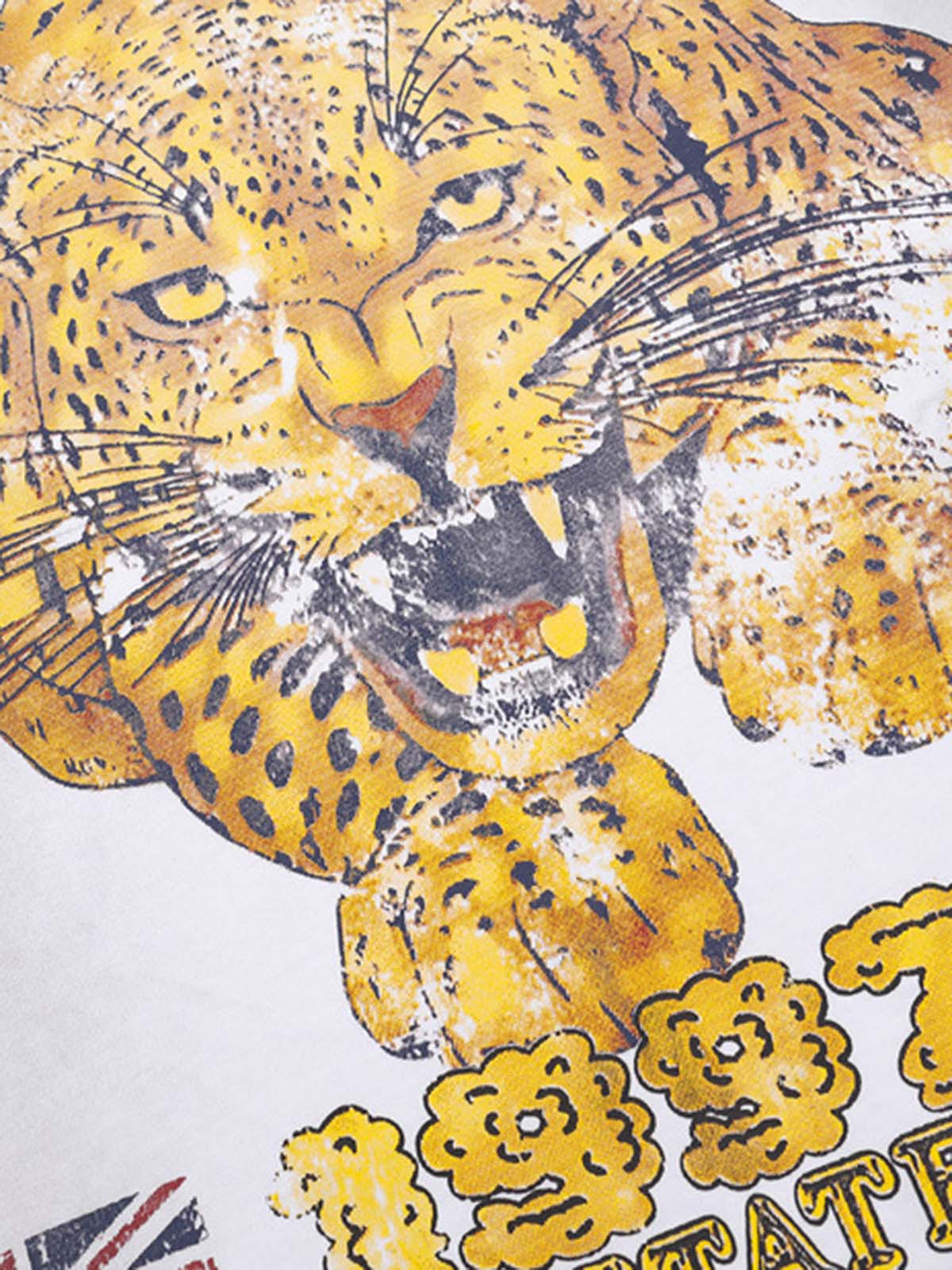 Leopard Old Washed Printed T-shirt 