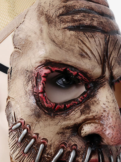 Halloween Zombie Mask with Scary Teeth and Bloody Eyes for Costume Parties 