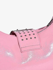 Studded Belt Buckle Shoulder Bag