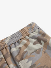Camo Patch Embroidered Athletic Sweatpants