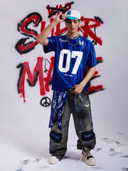 Jersey Loose Satin 07 Stitching Sports T-Shirt 