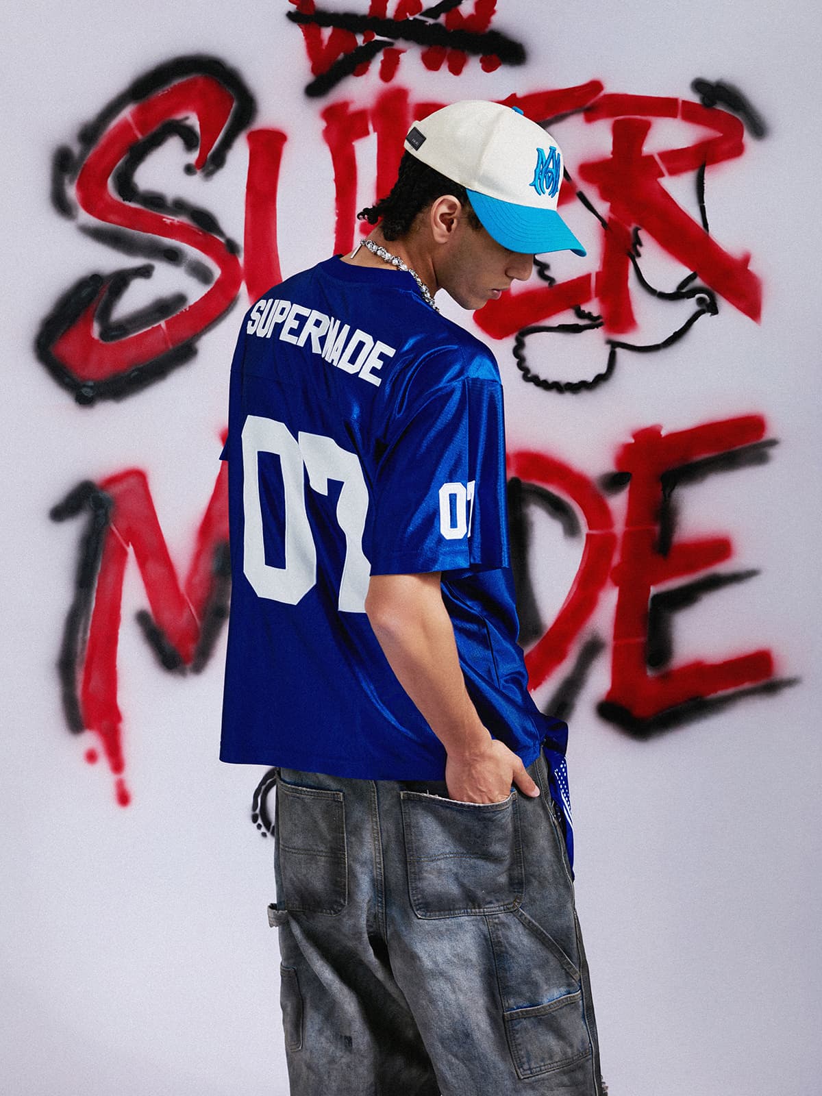 Jersey Loose Satin 07 Stitching Sports T-Shirt 