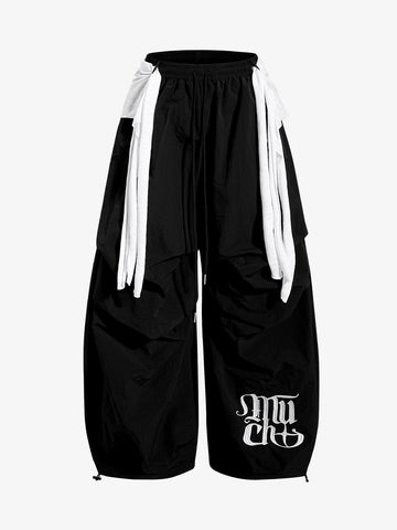Strapped Detachable Curved Pants