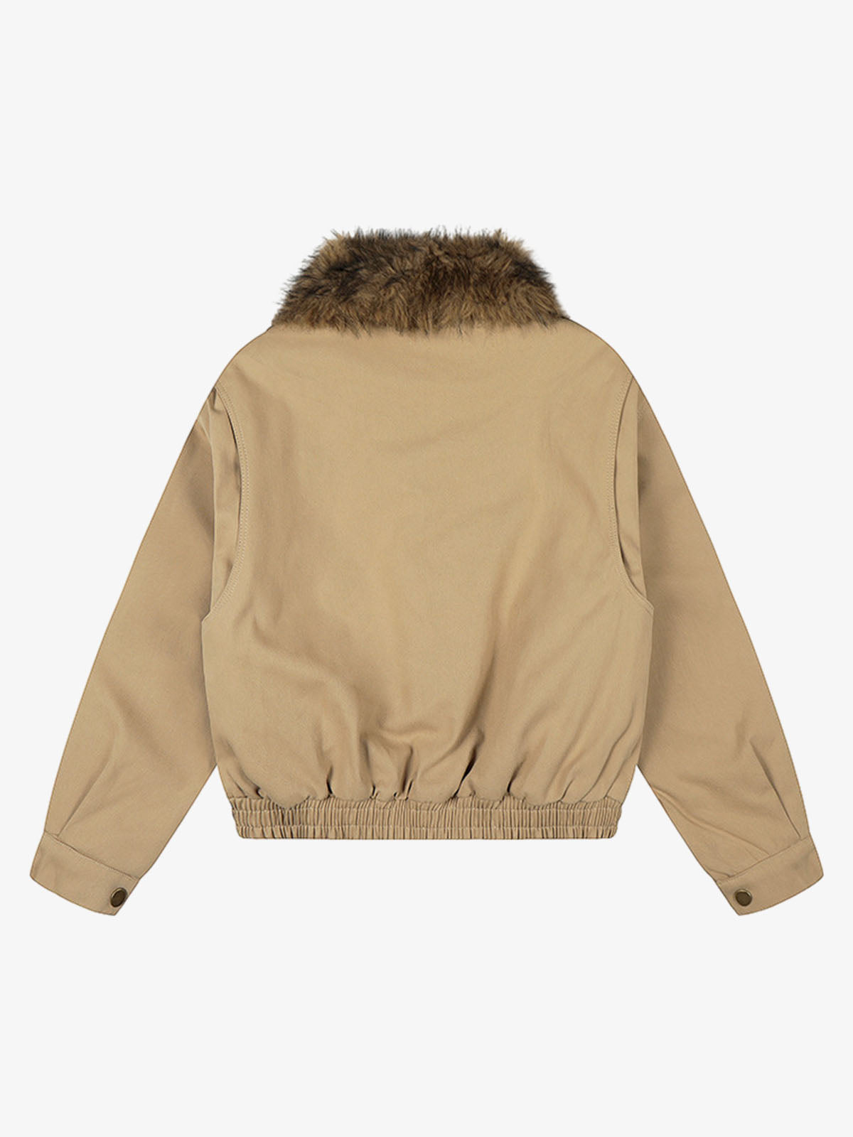 Stylish Unisex Bomber Jacket with Detachable Faux Fur Collar - Perfect for Casual and Trendy Looks 