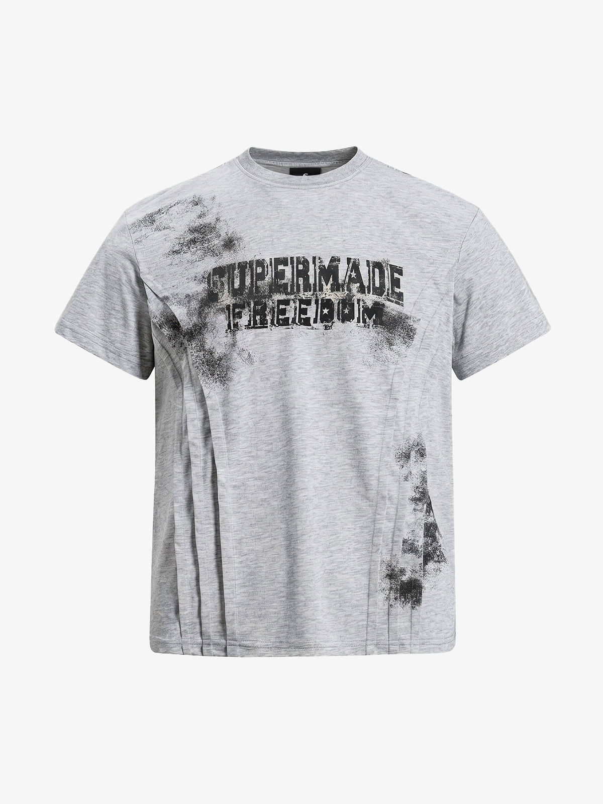 Supermade Deconstructed Pleated Freedom T-Shirt 