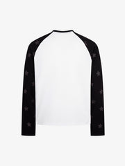Flag Graphic Waffle Boxy Fit Long Sleeve Tee