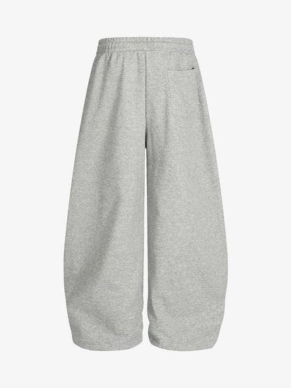 Stylish Wide-Leg Sweatpants with Patriotic Heart and Number Patch Design 
