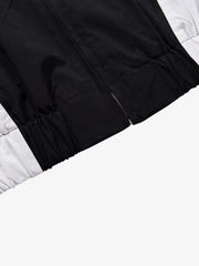 Racing Color Block Logo Graphic Zip Jacket
