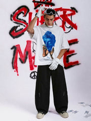 Retro Unisex Barrel Baggy Pants - 2450 