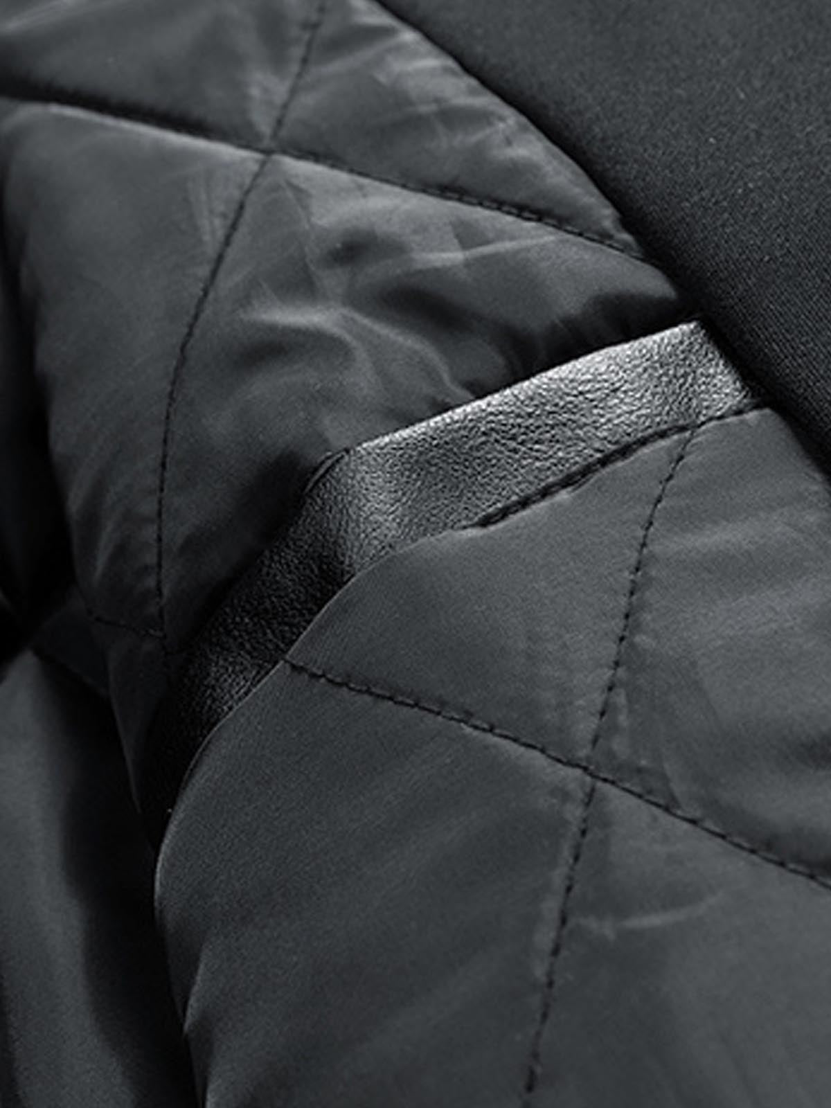 Stylish Velvet Bomber Jacket with Leather Collar for Men 