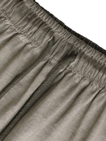 Distressed Washed Drawstring Shorts 