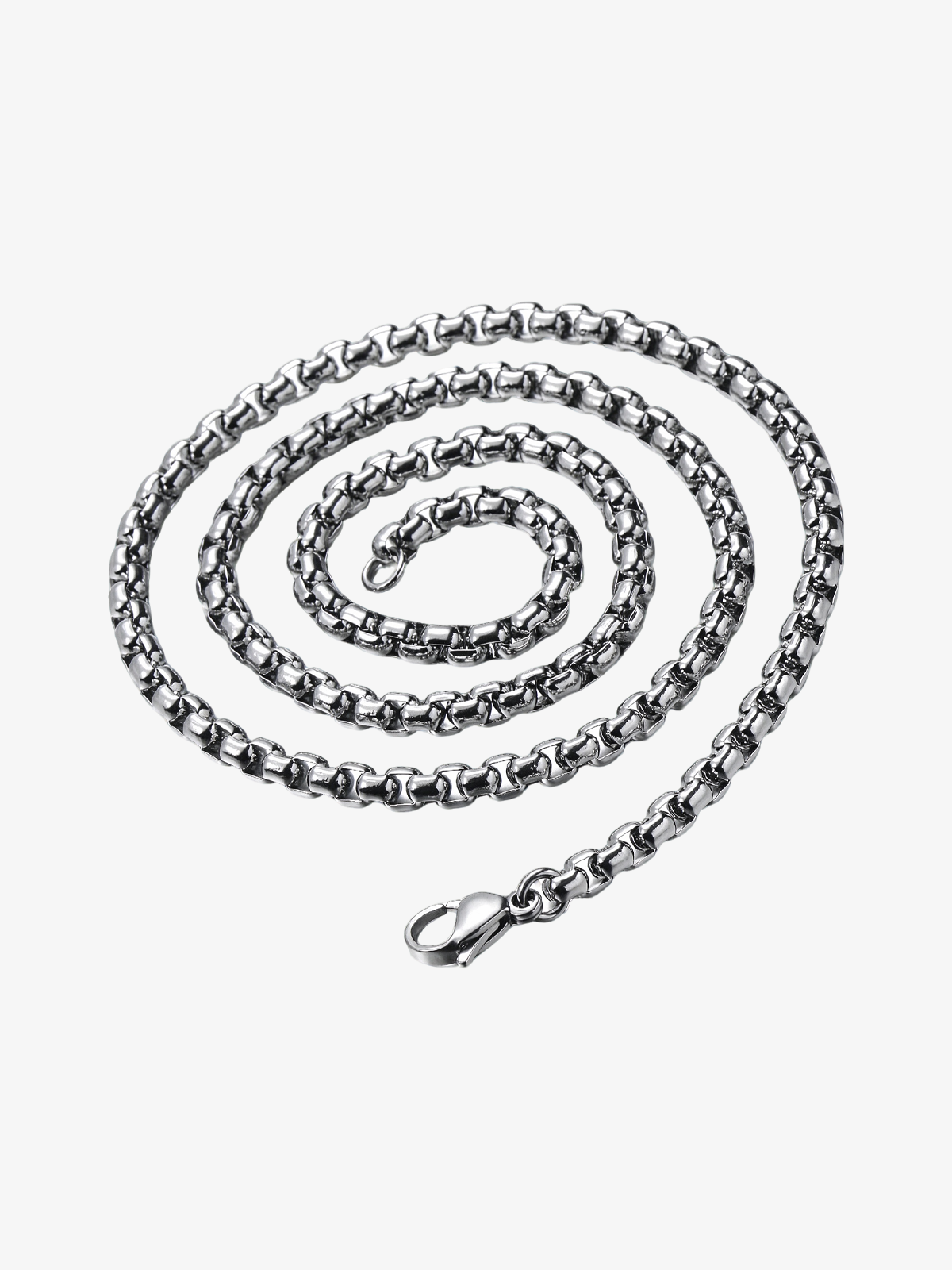 Engraved Skull Pendant Necklace