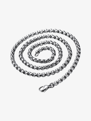 Engraved Skull Pendant Necklace