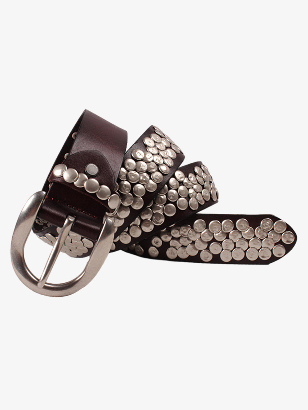 Asymmetric Metal Studded Belt