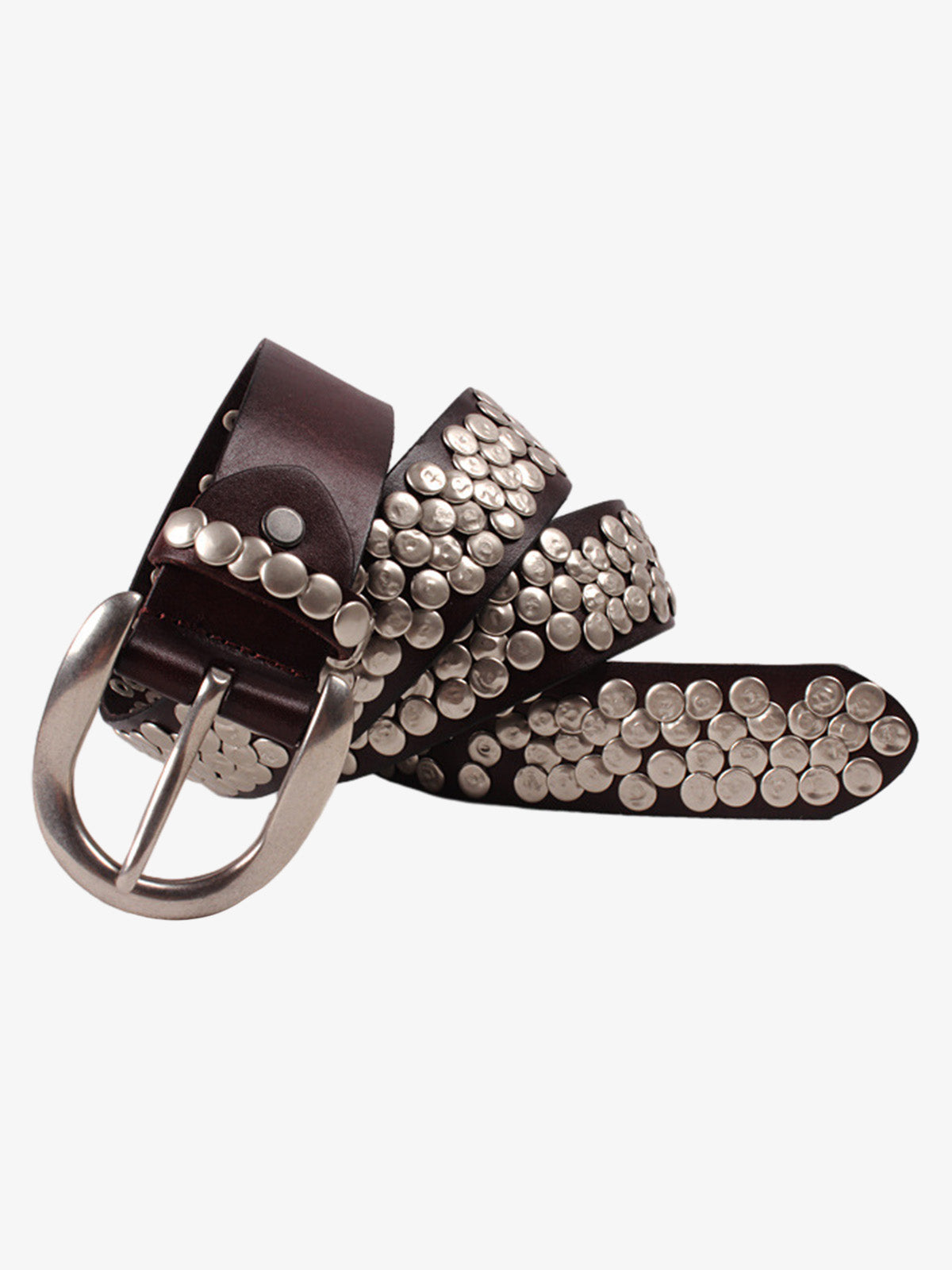 Asymmetric Metal Studded Belt