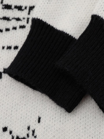 Street Portrait Jacquard Knit Sweater