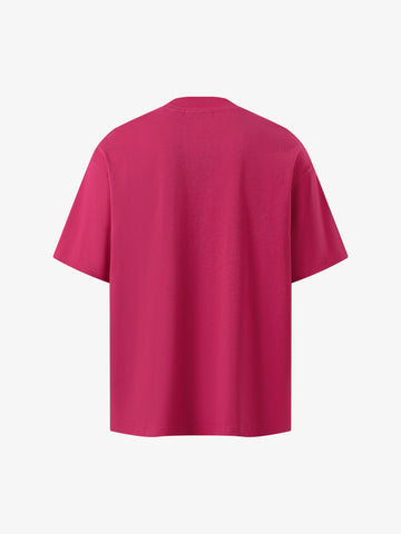 Heavy Embroidery Lightning Heart Print T-Shirt 