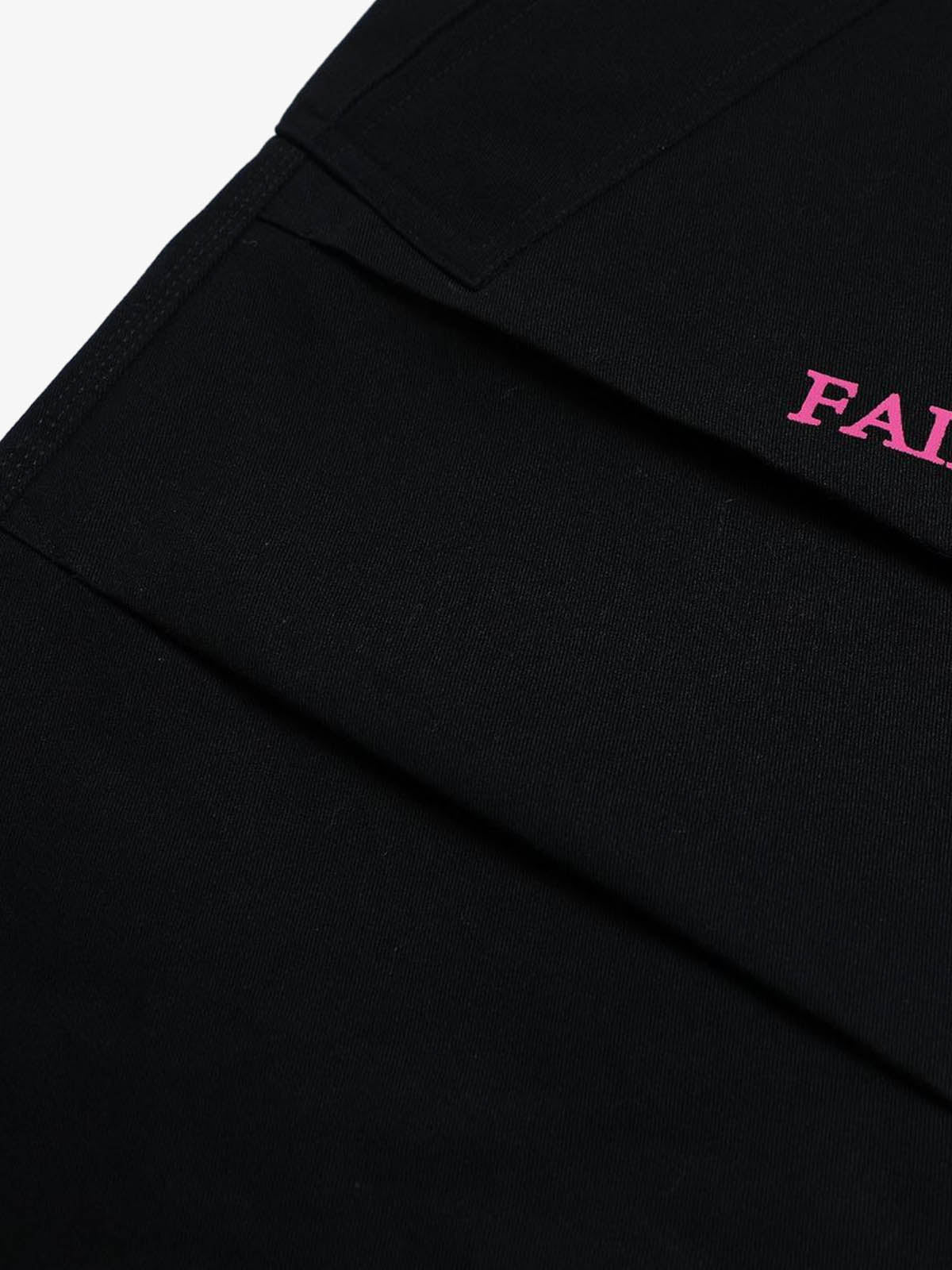 Stylish Wide-Leg Trousers with Embroidered Text and Multi-Pockets for Modern Fashionistas 