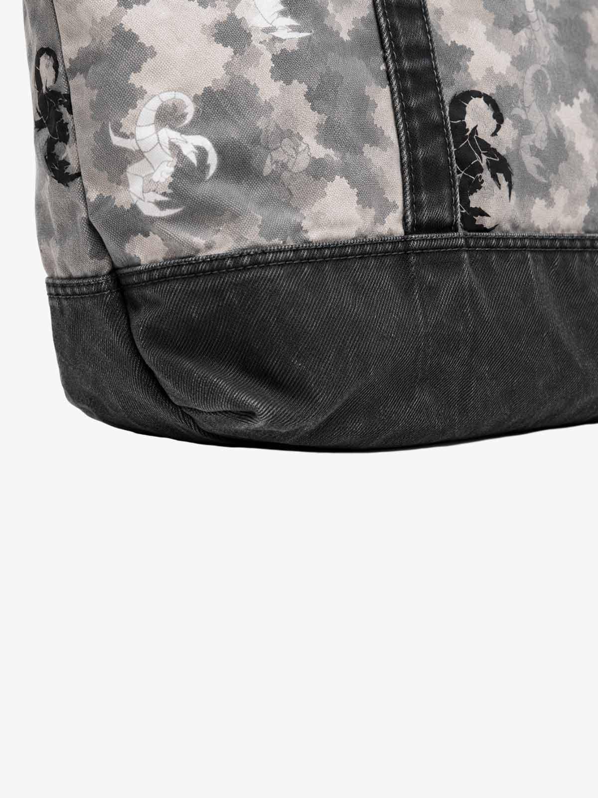 Scorpion Camo Graphic Washed Twill Tote Bag