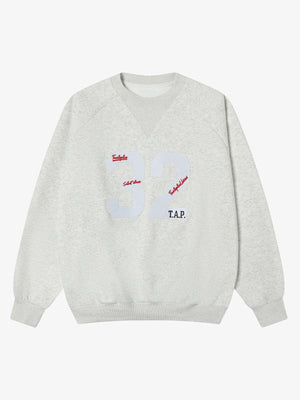 Retro Patch Embroidery Sweatershirt 