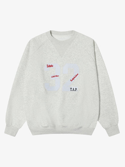 Retro Patch Embroidery Sweatershirt 