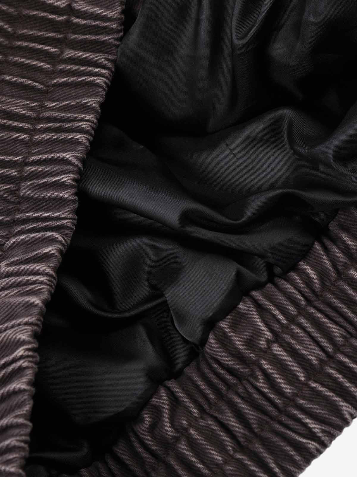 Washed Cotton Hooded Duffle Jacket with Metal Snap Buttons and Ribbed Hem 